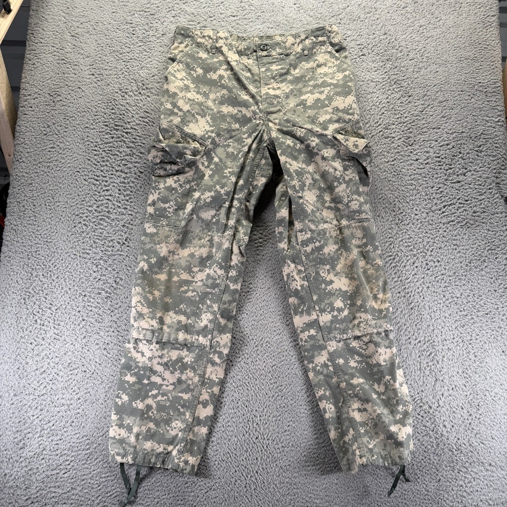 US Army Pant Mens M Green Camo Cargo Straight Military Tactical Combat Utility